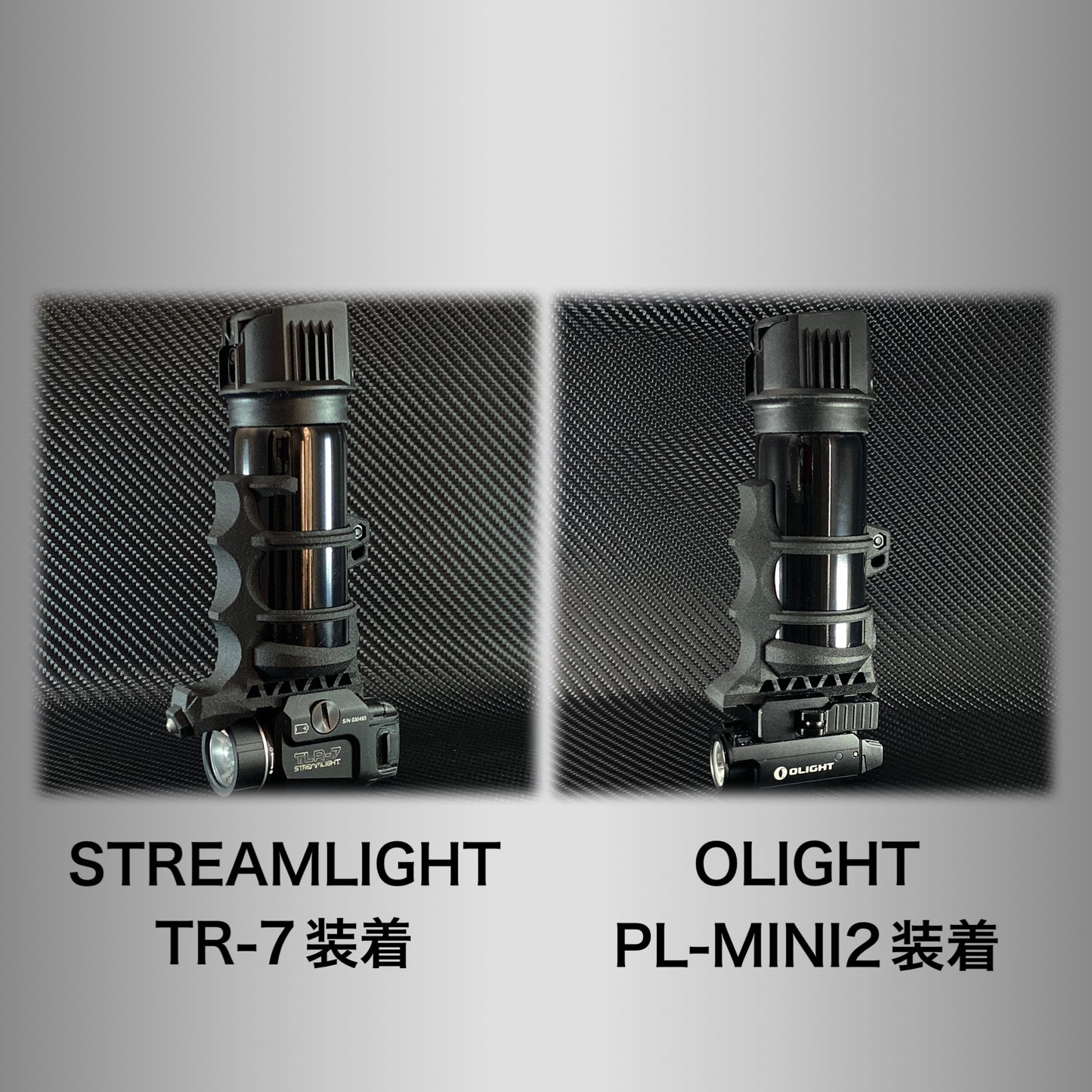 【TACスプレー2.2】(20mmレール付)打撃アタッチメント付き催涙スプレー(M-size)